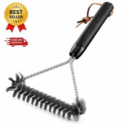 Weber bbq grill - cleaning, brush