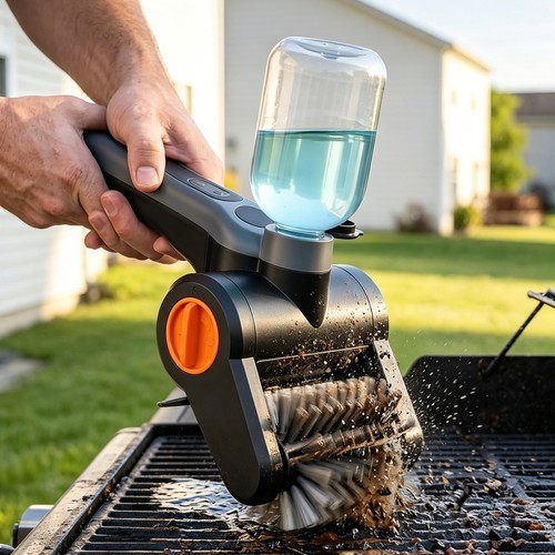 Electric grill brush stainless - grill,